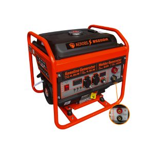 გენერატორი შედუღების აპარატით 4500 ვატი BS200IA — ციფრული პანელით და ამპერაჟის მარეგულირებელი ღილაკით