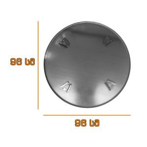 დასაჯდომი ვერტალიოტის თეფში 960 მმ - ინდუსტრიული ნედლი ბეტონის მოსაპრიალებელი